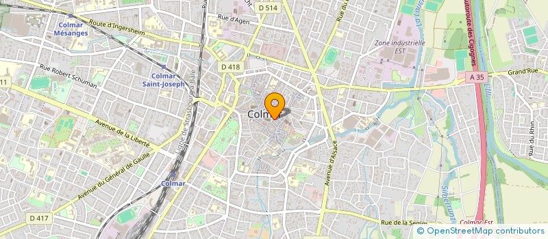 localisation de l'entreprise L'ATELIER DE YANN  COLMAR