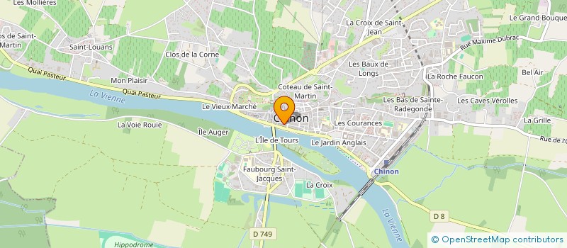 localisation de l'entreprise L'ATELIER DE ZOE à CHINON