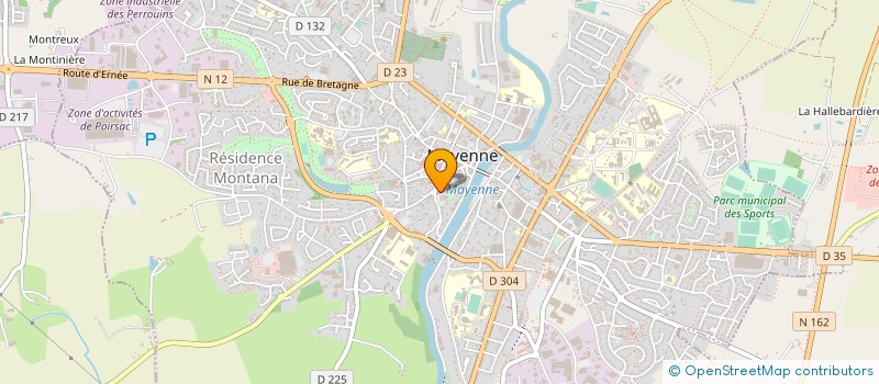 localisation de l'entreprise L'ATELIER DE ZOE THEATRE AMATEUR EN PAYS DE MAYENNE à MAYENNE