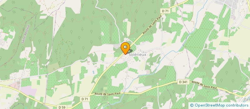 localisation de l'entreprise L'ATELIER DECO  SOLERIEUX