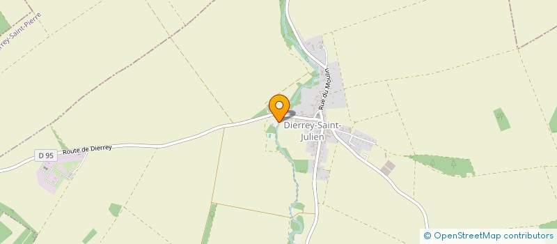 localisation de l'entreprise L'ATELIER DECO ALEXA BONDEAUX  DIERREY-SAINT-JULIEN