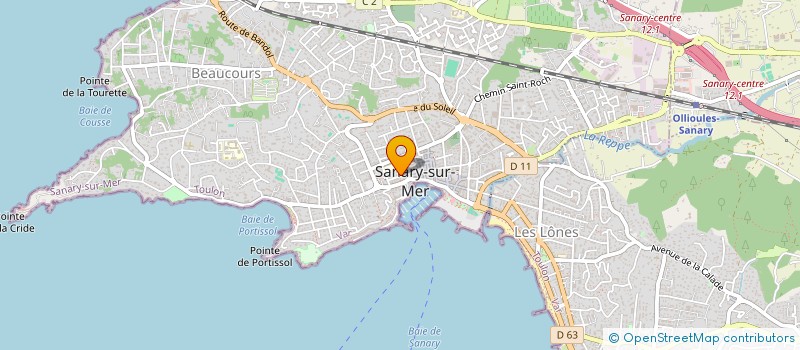 localisation de l'entreprise L'ATELIER DENTAIRE SANARYEN à SANARY-SUR-MER