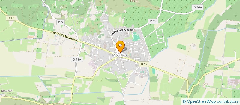 localisation de l'entreprise L'ATELIER DES 4  MOURIES