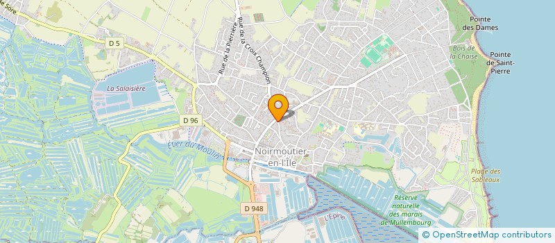 localisation de l'entreprise L'ATELIER DES 4  NOIRMOUTIER-EN-L'ILE