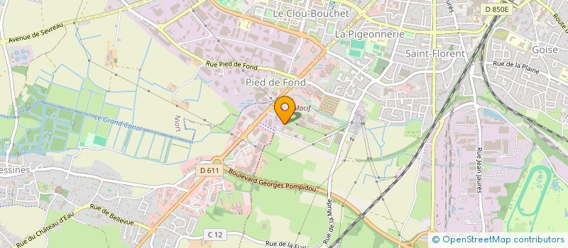 localisation de l'entreprise L'ATELIER DES A à NIORT