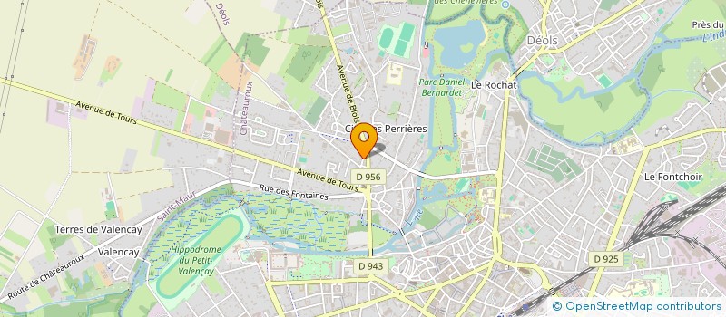 localisation de l'entreprise L'ATELIER DES AIGUILLES  CHATEAUROUX