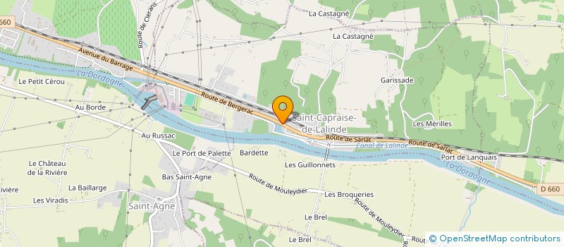 localisation de l'entreprise L'ATELIER DES AMIS  LALINDE