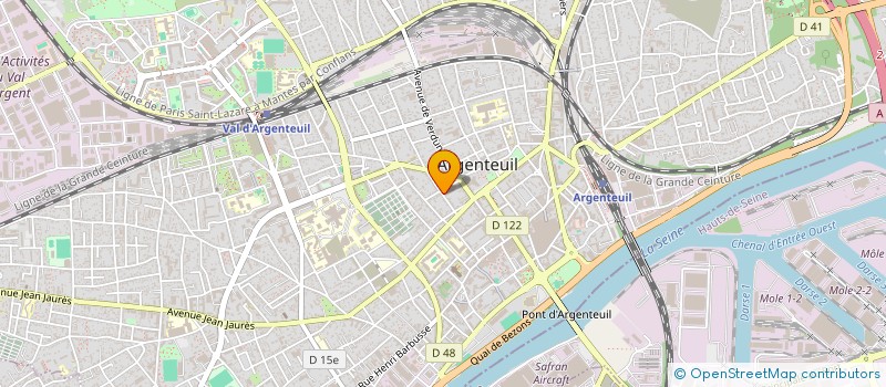 localisation de l'entreprise L ATELIER DES ARTS à ARGENTEUIL