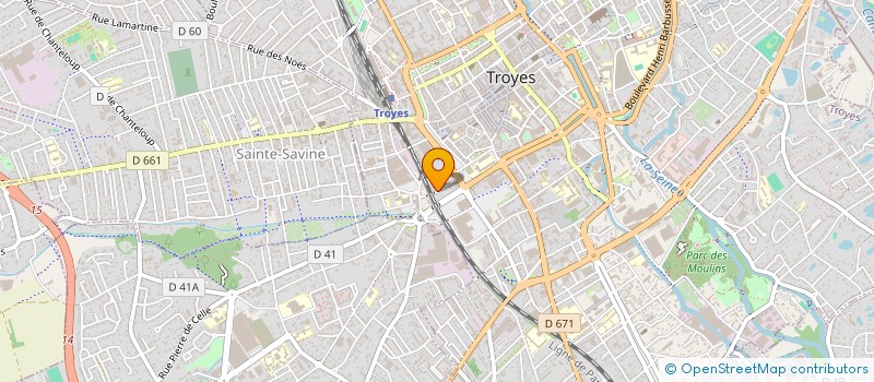 localisation de l'entreprise L'ATELIER DES ARTS à TROYES