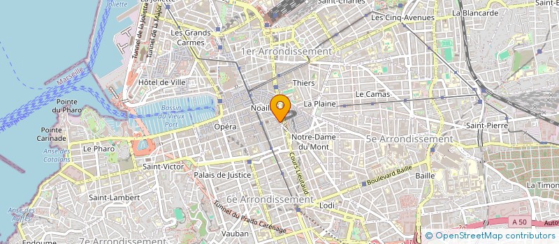 localisation de l'entreprise L ATELIER DES ARTS à MARSEILLE