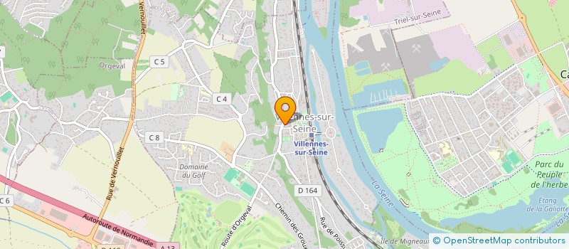 localisation de l'entreprise L'ATELIER DES B.A. à VILLENNES-SUR-SEINE