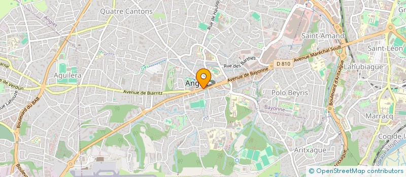 localisation de l'entreprise L'ATELIER DES BG  ANGLET