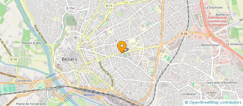 localisation de l'entreprise L'ATELIER DES BINOCLES à BEZIERS