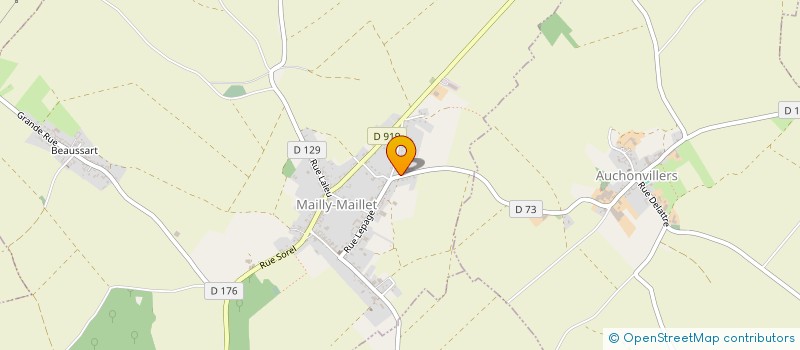 localisation de l'entreprise L'ATELIER DES BOISSELIERS  MAILLY-MAILLET