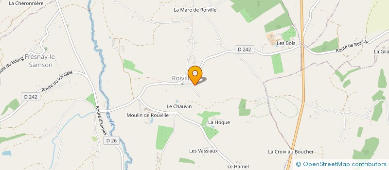 localisation de l'entreprise L'ATELIER DES BOVES  ROIVILLE