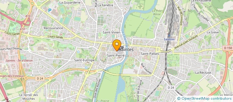 localisation de l'entreprise L'ATELIER DES BULLES à SAINTES