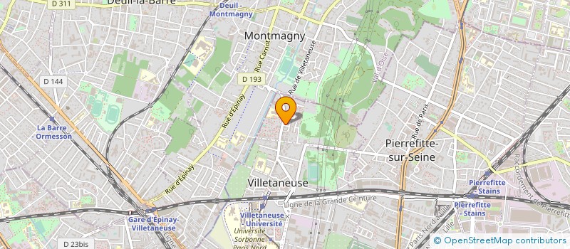 localisation de l'entreprise L ATELIER DES CAMELEONS à VILLETANEUSE