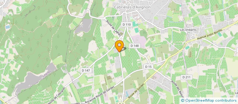 localisation de l'entreprise L'ATELIER DES CIGALES  CABRIERES-D'AVIGNON