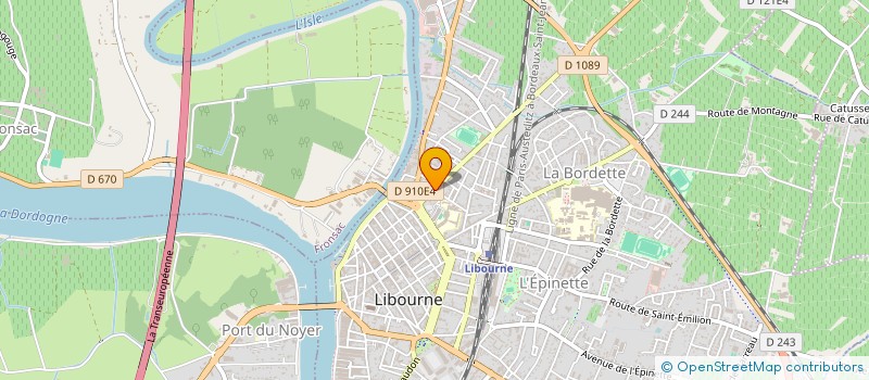 localisation de l'entreprise L'ATELIER DES CISEAUX à LIBOURNE