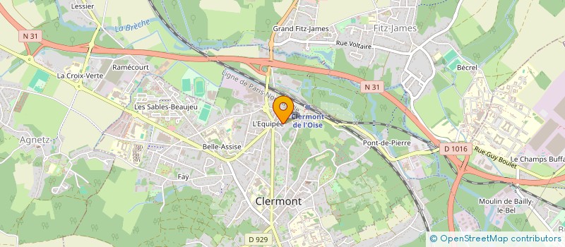 localisation de l'entreprise L'ATELIER DES CONDIMENTS à CLERMONT