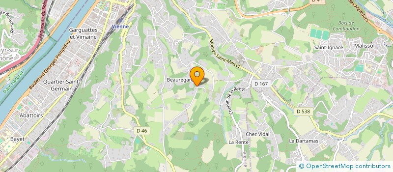 localisation de l'entreprise L'ATELIER DES CONFINS  VIENNE