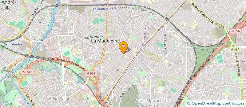 localisation de l'entreprise L'ATELIER DES COPINES à LA MADELEINE
