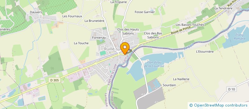 localisation de l'entreprise L'ATELIER DES COQUETTES  LOIR EN VALLEE