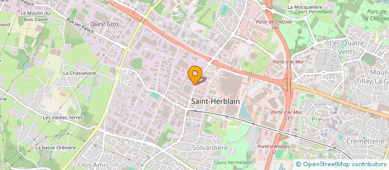 localisation de l'entreprise L'ATELIER DES COULEURS à SAINT-HERBLAIN