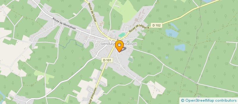 localisation de l'entreprise L'ATELIER DES COULEURS  VENDAYS-MONTALIVET