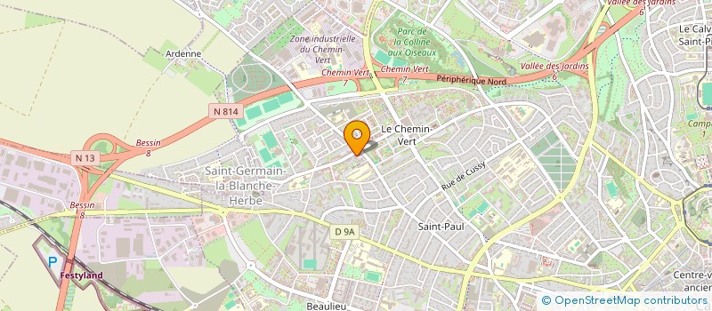 localisation de l'entreprise L'ATELIER DES COULEURS à CAEN