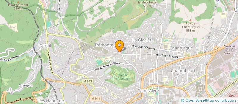 localisation de l'entreprise L ATELIER DES COULEURS  CLERMONT-FERRAND
