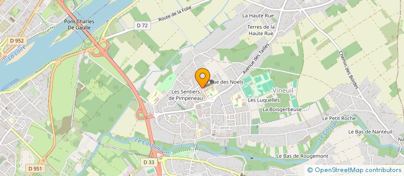 localisation de l'entreprise L ATELIER DES COULEURS à VINEUIL