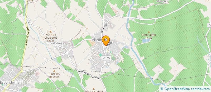 localisation de l'entreprise L'ATELIER DES DELICES 34  ABEILHAN
