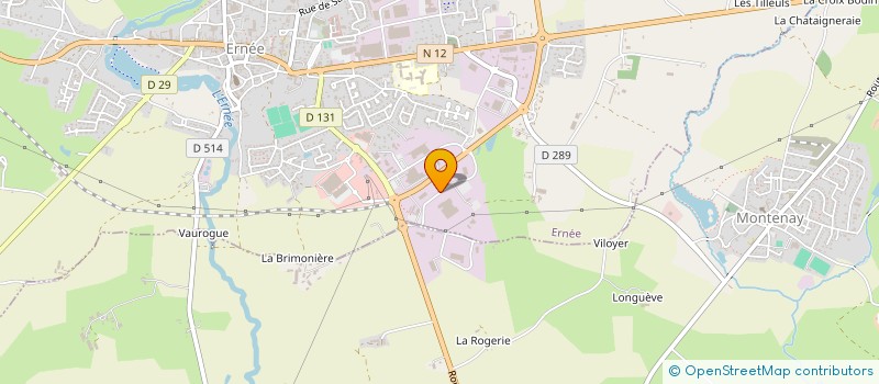 localisation de l'entreprise L'ATELIER DES ELEVEURS  ERNEE