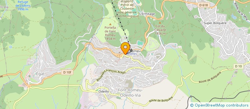 localisation de l'entreprise L'ATELIER DES ELEVEURS  FONT-ROMEU-ODEILLO-VIA