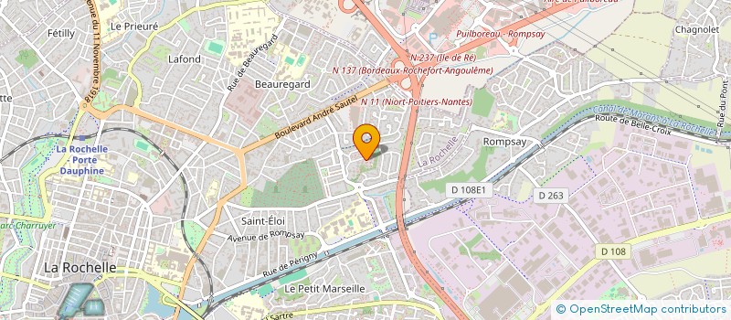 localisation de l'entreprise L'ATELIER DES FAMILLES  LA ROCHELLE