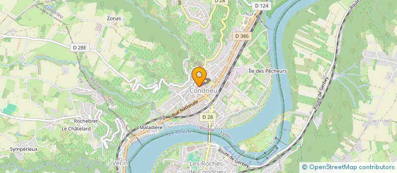 localisation de l'entreprise L'ATELIER DES FEES à CONDRIEU