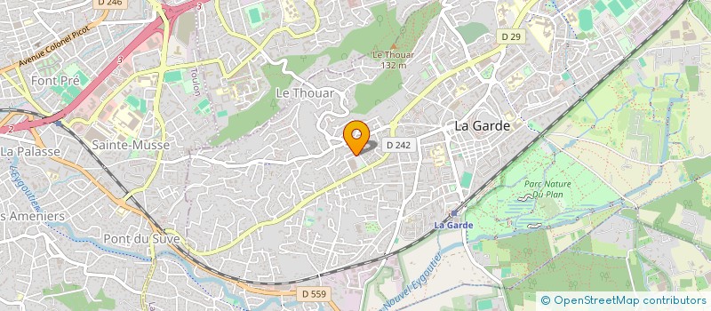 localisation de l'entreprise L'ATELIER DES FEES ET DES FLEURS à LA GARDE