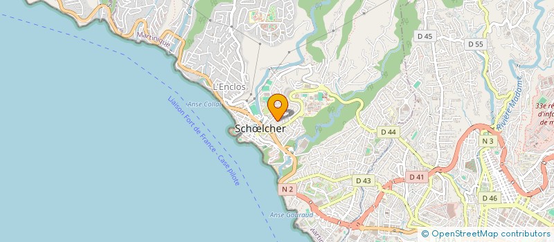 localisation de l'entreprise L'ATELIER DES FLUIDES ANTILLES GUYANE à SCHŒLCHER