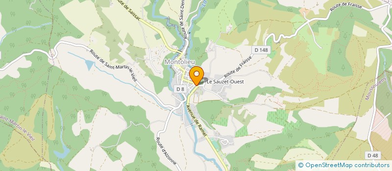 localisation de l'entreprise L'ATELIER DES FONDEURS D'ART à MONTOLIEU