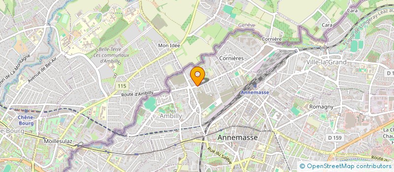 localisation de l'entreprise L'ATELIER DES GOURMANDISES  AMBILLY