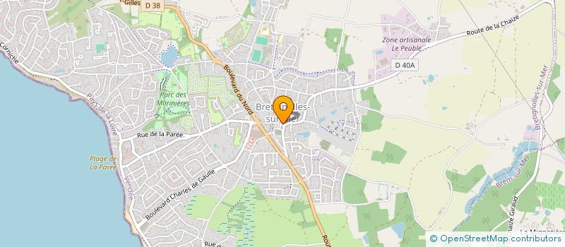 localisation de l'entreprise L'ATELIER DES GOURMANDISES  BRETIGNOLLES-SUR-MER