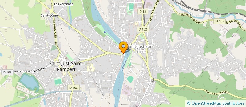 localisation de l'entreprise L'ATELIER DES GOURMETS ET DES GOURMANDS à SAINT-JUST-SAINT-RAMBERT