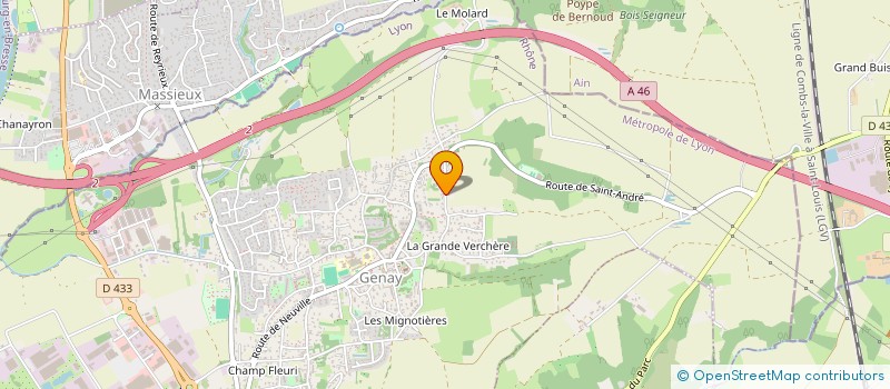 localisation de l'entreprise L'ATELIER DES GRAND  GENAY