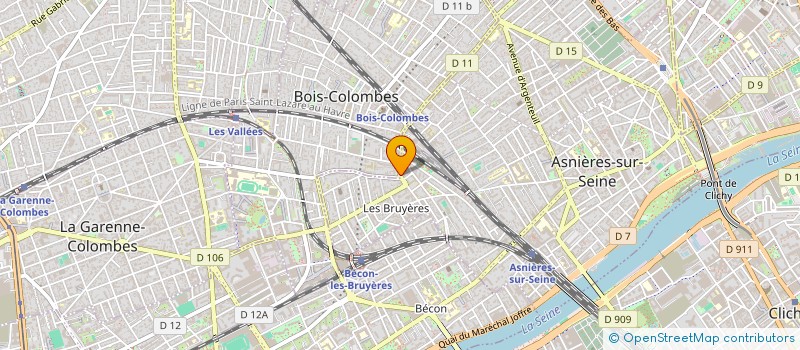 localisation de l'entreprise L'ATELIER DES GUELFES à BOIS-COLOMBES