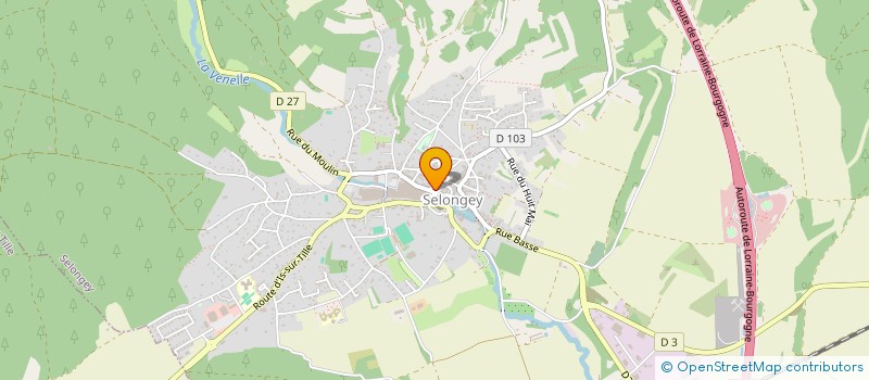 localisation de l'entreprise L'ATELIER DES HALLES  SELONGEY