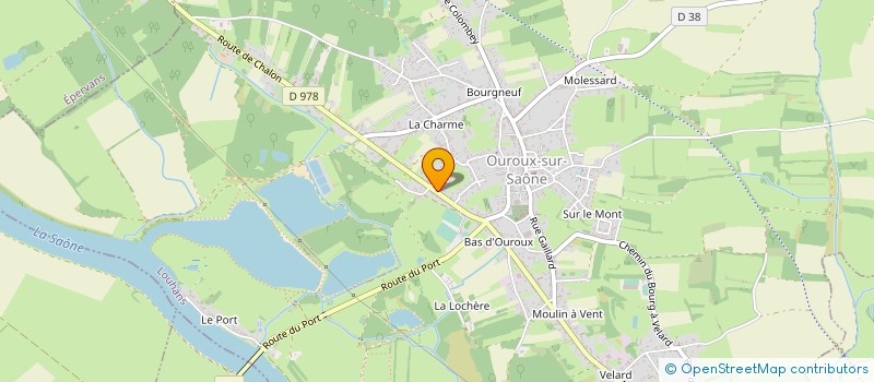 localisation de l'entreprise L ATELIER DES HUCHIERS  OUROUX-SUR-SAONE