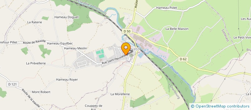 localisation de l'entreprise L' ATELIER DES IDEES DU MANOIR SAINTE-SUZANNE  SOTTEVAST