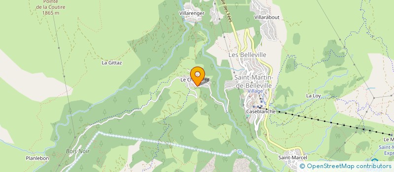 localisation de l'entreprise L'ATELIER DES INTERIEURS  LES BELLEVILLE