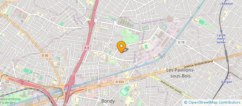 localisation de l'entreprise L'ATELIER DES LILAS  BONDY